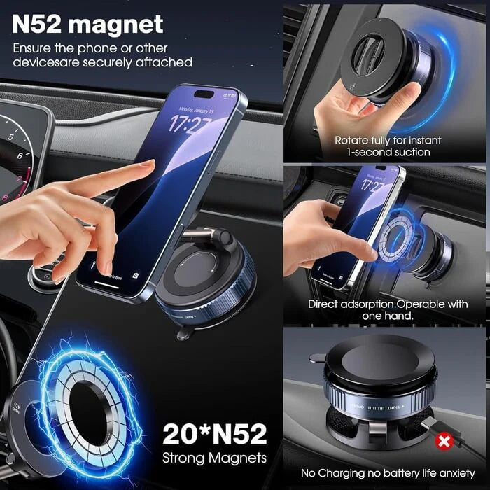 🔥 ¡OFERTA LIMITADA! 🚗📱 Consigue el soporte magnético universal para auto con gran descuento. Compatible con iPhone y Android, ajuste firme, rotación 360° y máxima seguridad al conducir. ¡Pide el tuyo hoy mismo antes que se agote!