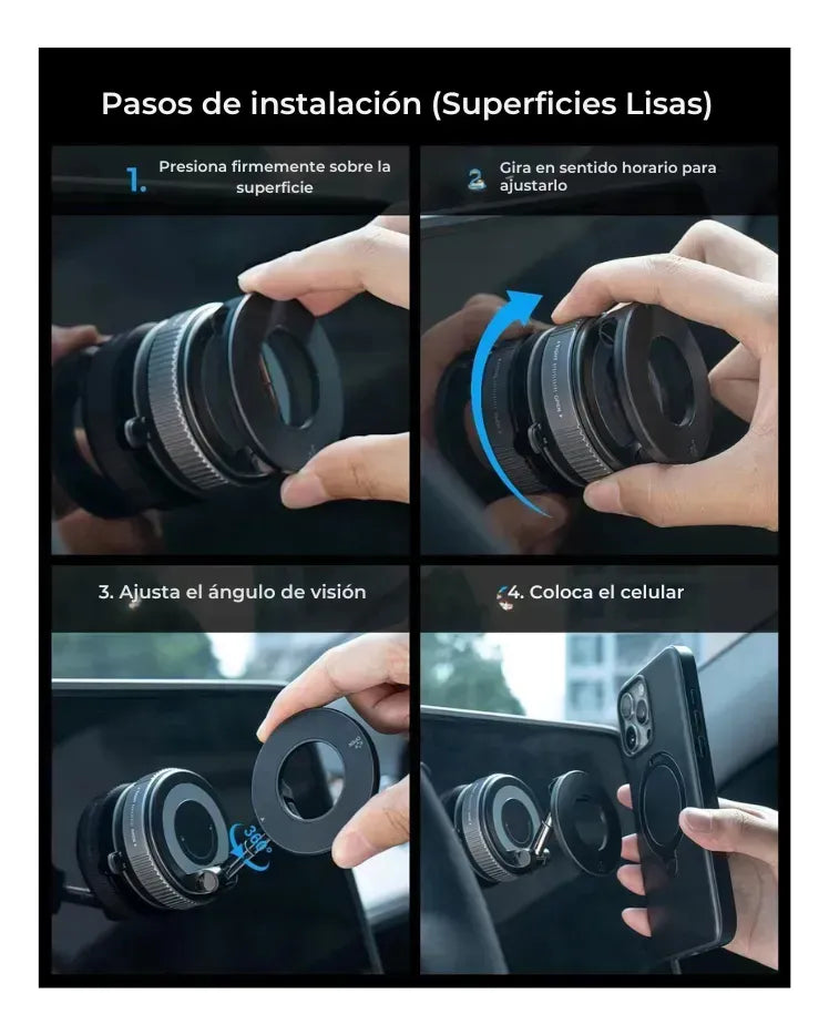 🔥 ¡OFERTA LIMITADA! 🚗📱 Consigue el soporte magnético universal para auto con gran descuento. Compatible con iPhone y Android, ajuste firme, rotación 360° y máxima seguridad al conducir. ¡Pide el tuyo hoy mismo antes que se agote!