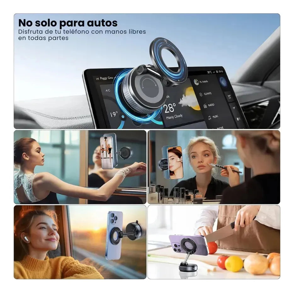 🔥 ¡OFERTA LIMITADA! 🚗📱 Consigue el soporte magnético universal para auto con gran descuento. Compatible con iPhone y Android, ajuste firme, rotación 360° y máxima seguridad al conducir. ¡Pide el tuyo hoy mismo antes que se agote!