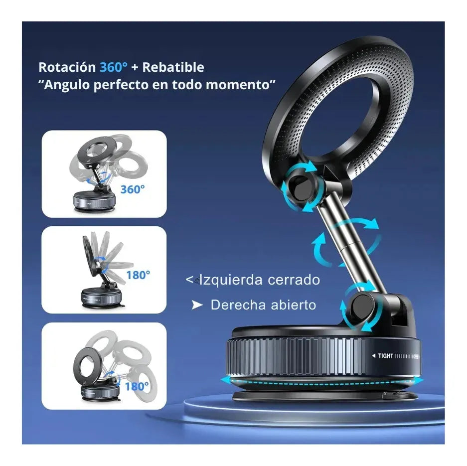 🔥 ¡OFERTA LIMITADA! 🚗📱 Consigue el soporte magnético universal para auto con gran descuento. Compatible con iPhone y Android, ajuste firme, rotación 360° y máxima seguridad al conducir. ¡Pide el tuyo hoy mismo antes que se agote!