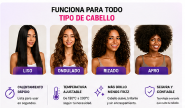 CEPILLO ALISADOR ✨ El Secreto Para Un Cabello Perfecto en Minutos 🔥 Luce Hermosa Todos Los Días Sin Gastar en Salón