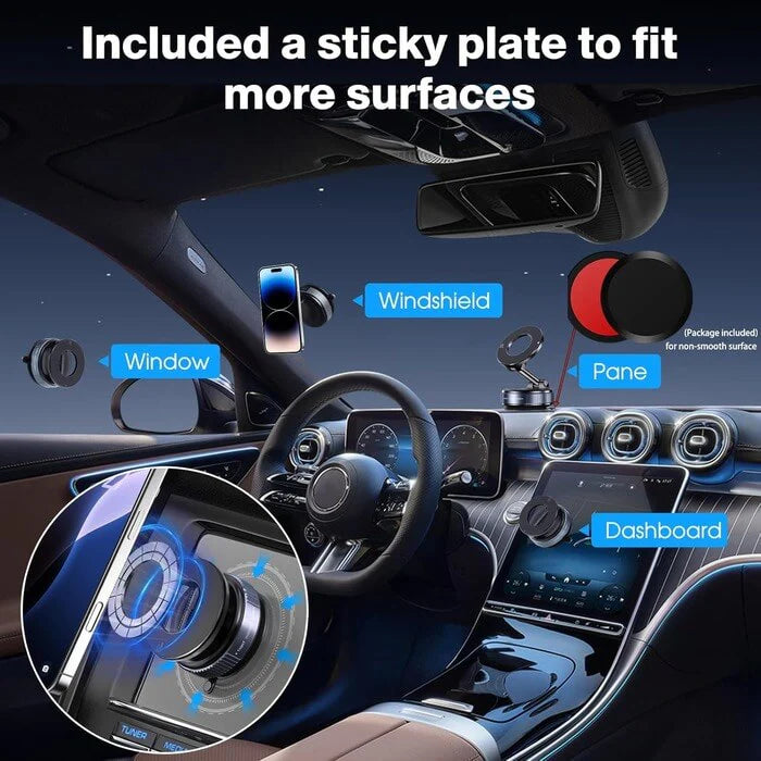 🔥 ¡OFERTA LIMITADA! 🚗📱 Consigue el soporte magnético universal para auto con gran descuento. Compatible con iPhone y Android, ajuste firme, rotación 360° y máxima seguridad al conducir. ¡Pide el tuyo hoy mismo antes que se agote!